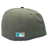 Texas Rangers Gray and Black "Metallic Pack" Final Season at Globe Life Field Patch UV New Era 59Fifty Fitted Hat