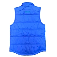 Seattle Seahawks Royal Blue Retro Throwback Mitchell & Ness Puffer Vest