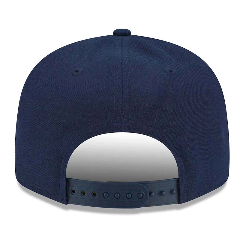 Seattle Seahawks Navy Basic New Era 9FIFTY Adjustable Snapback Hat