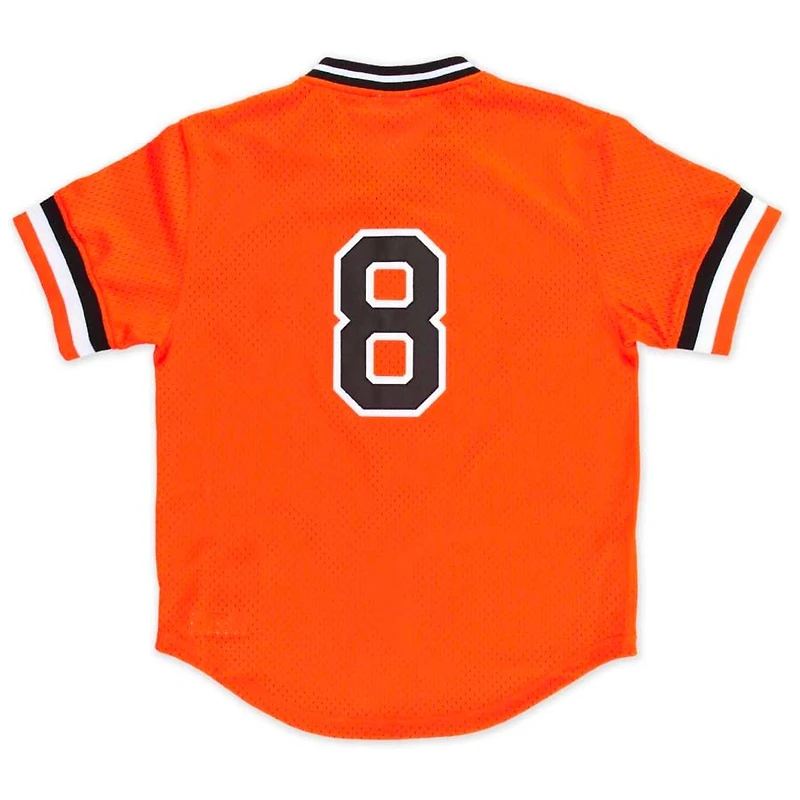 Baltimore Orioles Cal Ripken Jr Orange 1988 Mitchell & Ness Pullover Jersey