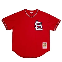 St. Louis Cardinals Ozzie Smith Red 1996 Mitchell & Ness Pullover Jersey