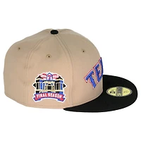 Texas Rangers Cyber Monday Camel Brown Black Final Season Patch Gray UV 59FIFTY Fitted Hat