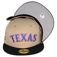 Texas Rangers Cyber Monday Camel Brown Black Final Season Patch Gray UV 59FIFTY Fitted Hat