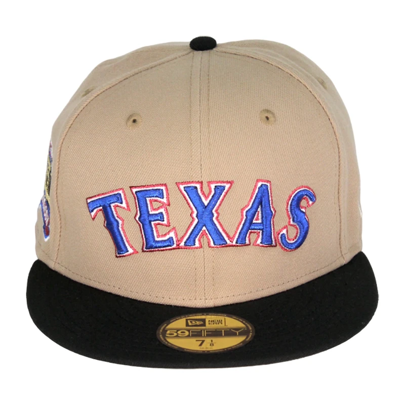 Texas Rangers Cyber Monday Camel Brown Black Final Season Patch Gray UV 59FIFTY Fitted Hat