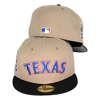 Texas Rangers Cyber Monday Camel Brown Black Final Season Patch Gray UV 59FIFTY Fitted Hat