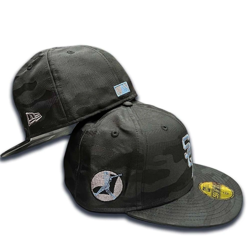 Chicago White Sox Black Camo Swinging Batter Patch Dark Gray UV 59FIFTY Fitted Hat