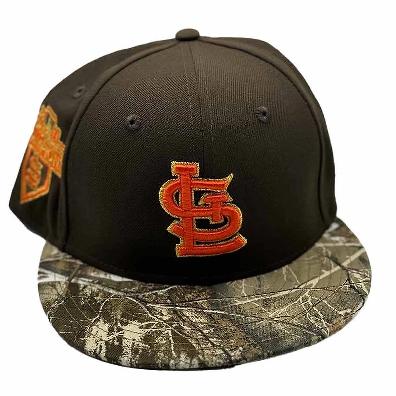 St. Louis Cardinals Brown and Camo Two Tone 2011 World Series Champions Patch Gray UV New Era 59FIFTY Fitted Hat
