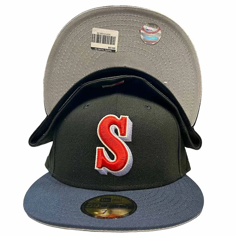 Seattle Mariners Black Navy Two Tone Nobatty x King 2023 All Star Game Patch Gray UV New Era 59FIFTY Fitted Hat