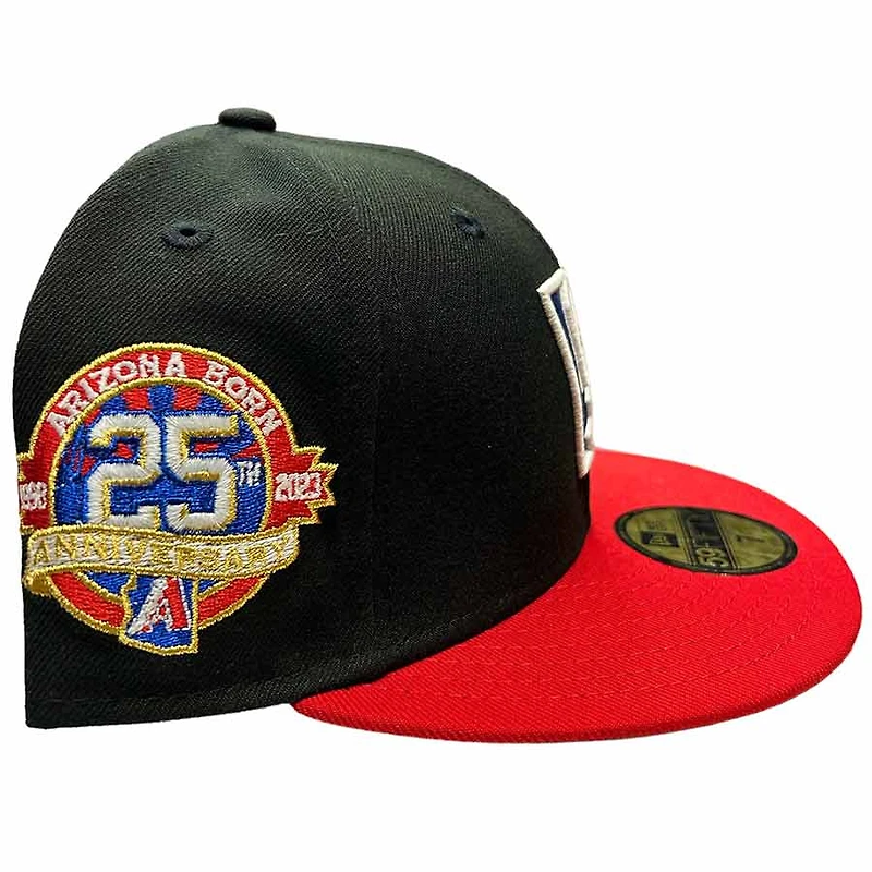 Arizona Diamondbacks Black Red Two Tone Nobatty x King 25th Anniversary Patch Gray UV New Era 59FIFTY Fitted Hat