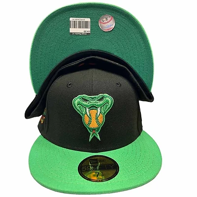 Arizona Diamondbacks Black Green Two Tone Nobatty x King 2000 World Series Patch UV New Era 59FIFTY Fitted Hat