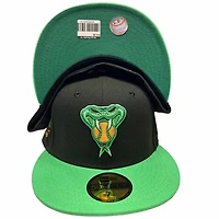 Arizona Diamondbacks Black Green Two Tone Nobatty x King 2000 World Series Patch UV New Era 59FIFTY Fitted Hat