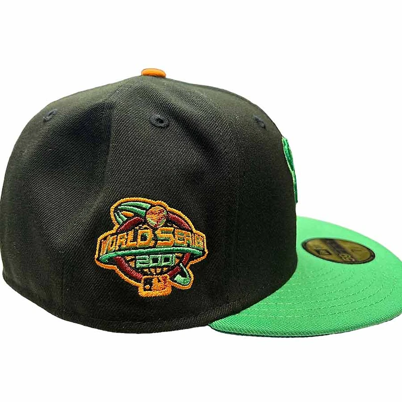 Arizona Diamondbacks Black Green Two Tone Nobatty x King 2000 World Series Patch UV New Era 59FIFTY Fitted Hat