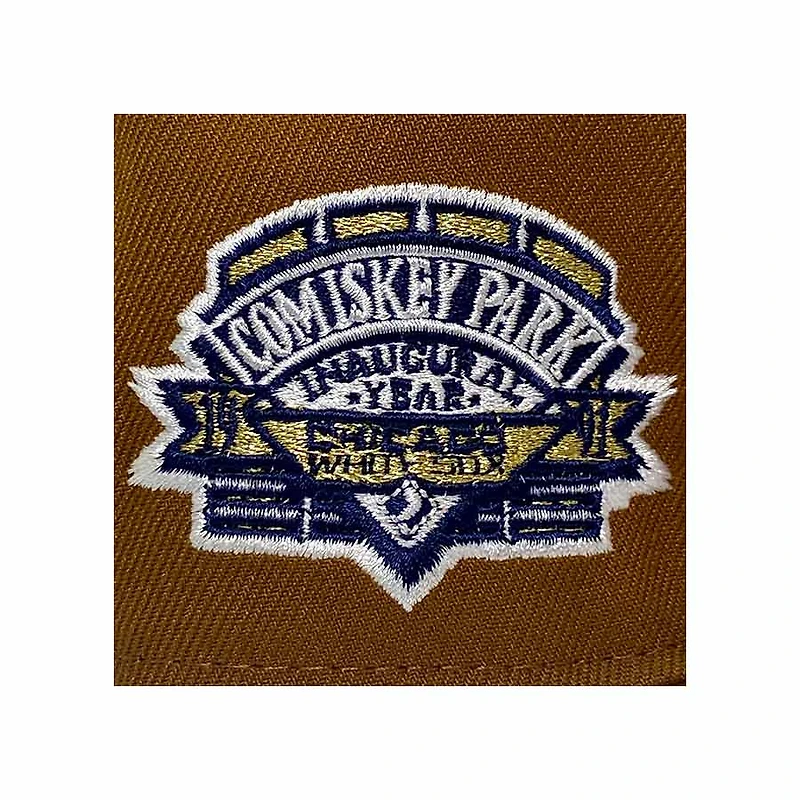 Chicago White Sox Brown Coast To Pack Commiskey Park Inaugural Season Patch Gray UV New Era 59Fifty Fitted Hat