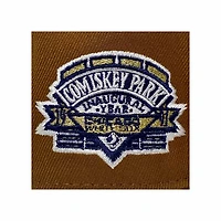 Chicago White Sox Brown Coast To Pack Commiskey Park Inaugural Season Patch Gray UV New Era 59Fifty Fitted Hat