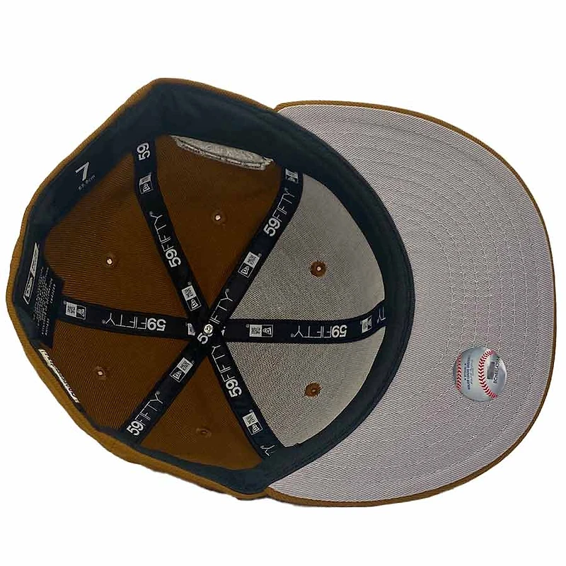 Chicago White Sox Brown Coast To Pack Commiskey Park Inaugural Season Patch Gray UV New Era 59Fifty Fitted Hat