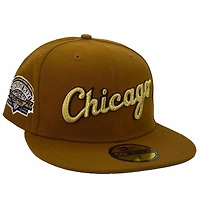Chicago White Sox Brown Coast To Pack Commiskey Park Inaugural Season Patch Gray UV New Era 59Fifty Fitted Hat