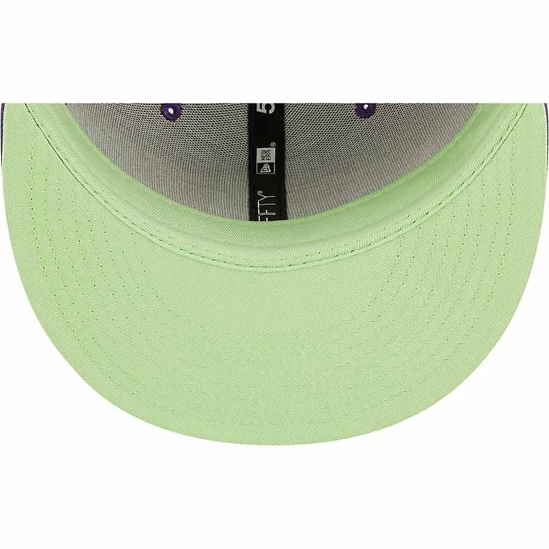 Arizona Diamondbacks Purple Citrus Pop 2001 World Series Patch Lime Green UV 59FIFTY Fitted Hat