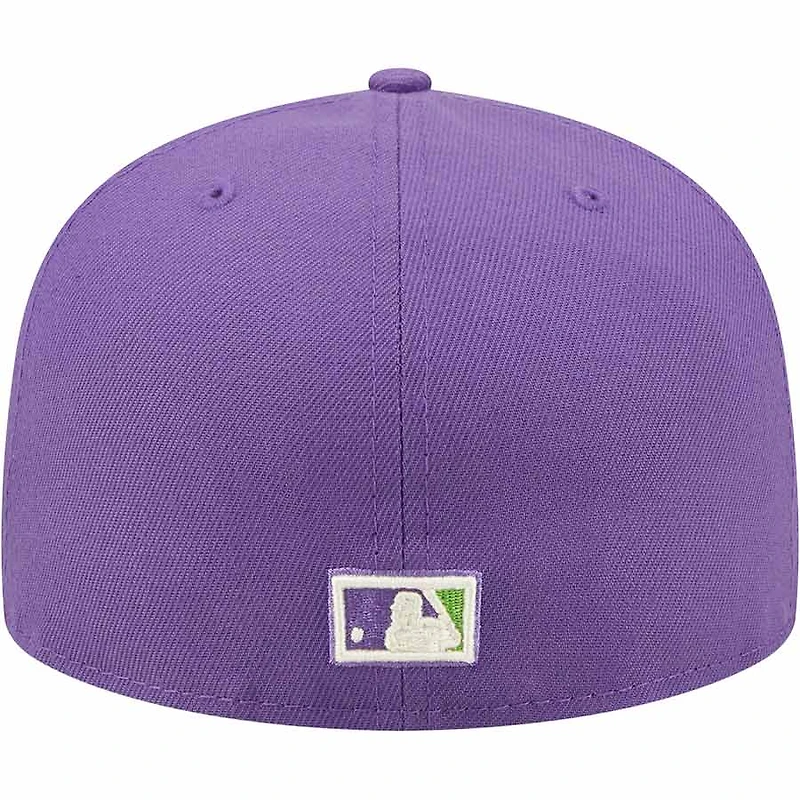 Arizona Diamondbacks Purple Citrus Pop 2001 World Series Patch Lime Green UV 59FIFTY Fitted Hat