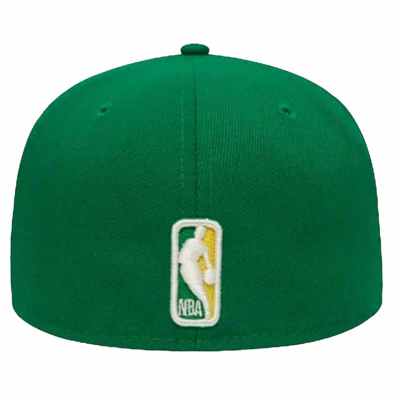 Boston Celtics Green 17x World Champions Patch Yellow UV New Era 59FIFTY Fitted Hat