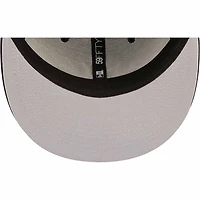 New York Yankees Navy Multiple World Series Champions Patch Gray UV Era 59FIFTY Fitted Hat