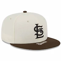 St. Louis Cardinals Cream Brown Two Tone On Deck Gray UV New Era 59FIFTY Fitted Hat