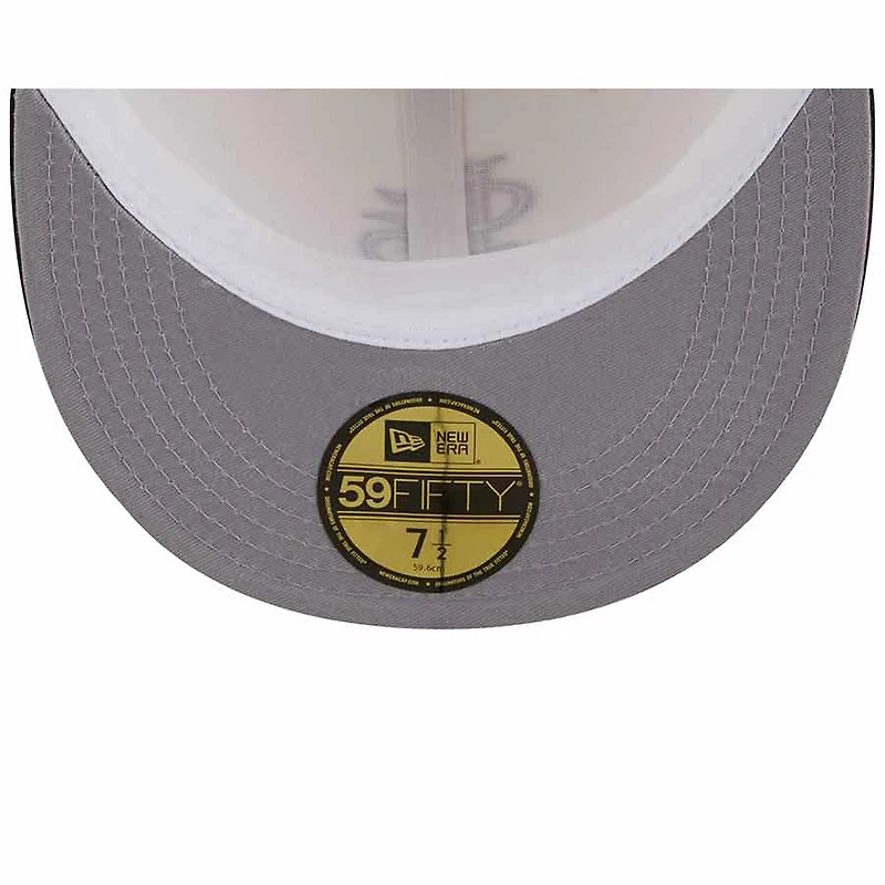 St. Louis Cardinals Cream Brown Two Tone On Deck Gray UV New Era 59FIFTY Fitted Hat