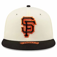San Francisco Giants Cream Black Two Tone On Deck Gray UV New Era 59FIFTY Fitted Hat
