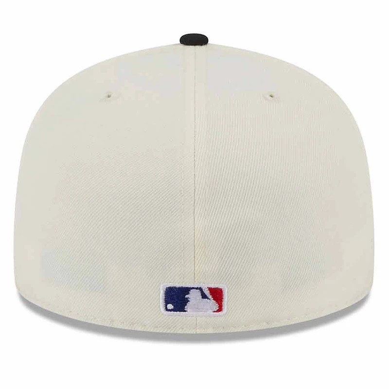 San Francisco Giants Cream Black Two Tone On Deck Gray UV New Era 59FIFTY Fitted Hat