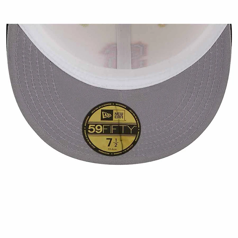 San Francisco Giants Cream Black Two Tone On Deck Gray UV New Era 59FIFTY Fitted Hat