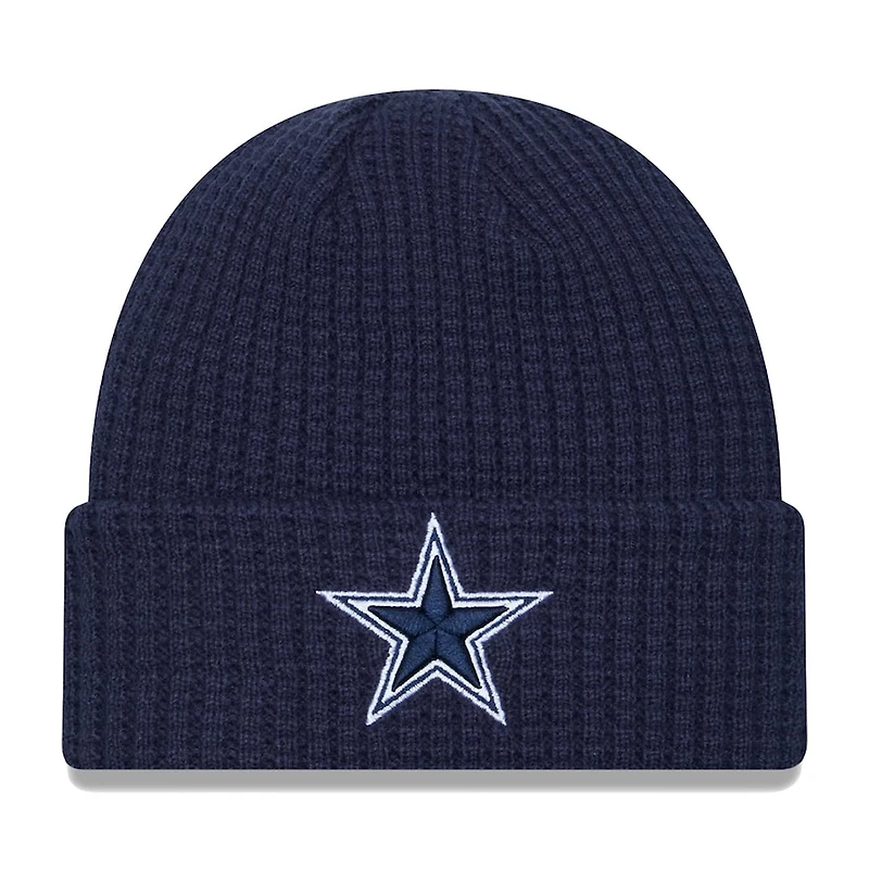 Dallas Cowboys Navy New Era Prime Cuffed Knit Beanie Hat