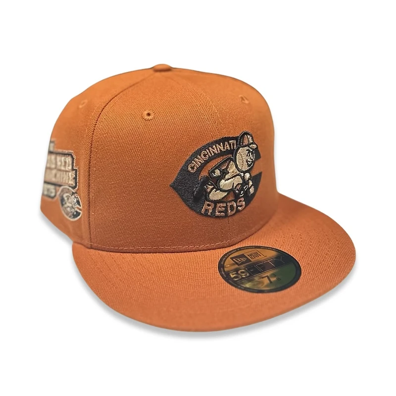 Cincinnati Reds Rust Harvest SZN Pack Big Red Machine Patch Green UV 59FIFTY Fitted Hat