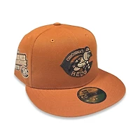 Cincinnati Reds Rust Harvest SZN Pack Big Red Machine Patch Green UV 59FIFTY Fitted Hat