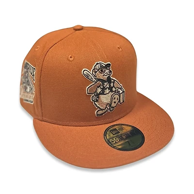 Ashville Tourists Rust Harvest SZN Pack Tourist Baseball Club Patch Green UV 59FIFTY Fitted Hat