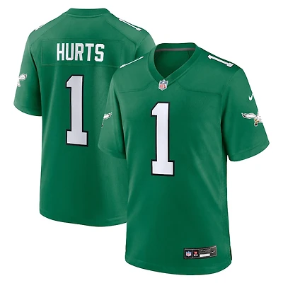 Youth Philadelphia Eagles Jalen Hurts Throwback Kelly Green Game Jersey