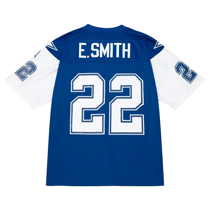 Dallas Cowboys Emmitt Smith 1995 Mitchell & Ness Royal and White Retired Player Legacy Jersey