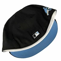 St. Louis Cardinals Black and Icy Blue Old School Logo Patch UV New Era 59FIFTY Fitted Hat