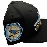 St. Louis Cardinals Black and Icy Blue Old School Logo 1931 World Series Patch UV New Era 59FIFTY Fitted Hat