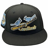St. Louis Cardinals Black and Icy Blue Old School Logo 1931 World Series Patch UV New Era 59FIFTY Fitted Hat