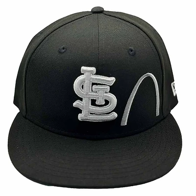 St. Louis Cardinals Black Arch and Beer Stein Patch Icy Blue UV New Era 59FIFTY Fitted Hat
