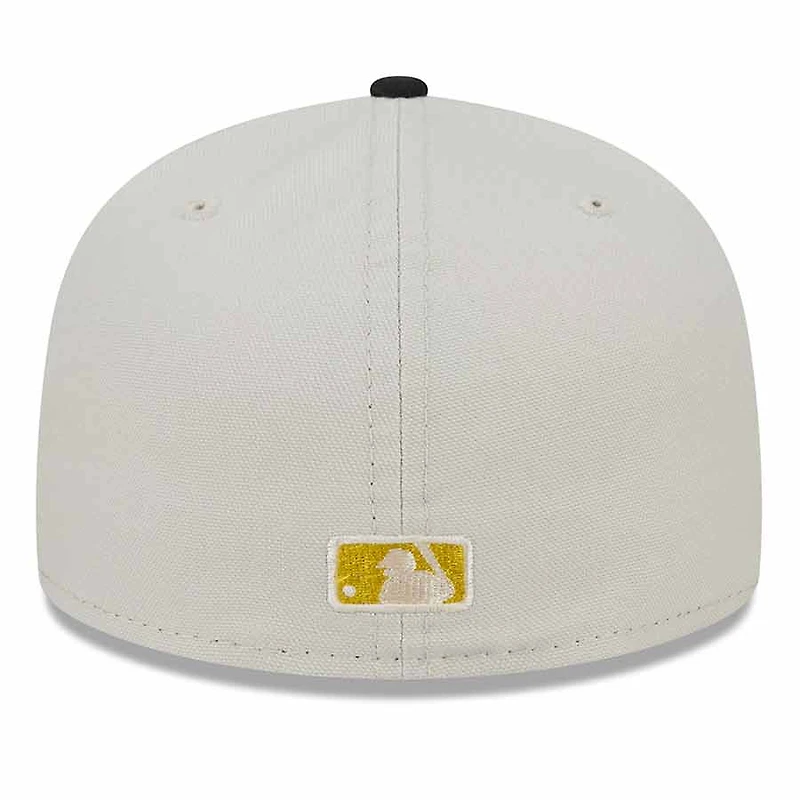 Atlanta Braves Two Tone Stone 40th Anniversary Patch Gray UV New Era 59FIFTY Fitted Hat