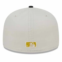 Atlanta Braves Two Tone Stone 40th Anniversary Patch Gray UV New Era 59FIFTY Fitted Hat