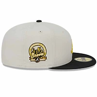 Atlanta Braves Two Tone Stone 40th Anniversary Patch Gray UV New Era 59FIFTY Fitted Hat