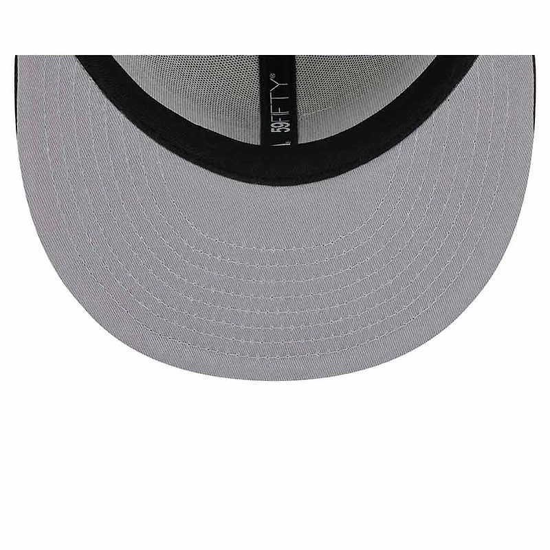 Atlanta Braves Two Tone Stone 40th Anniversary Patch Gray UV New Era 59FIFTY Fitted Hat