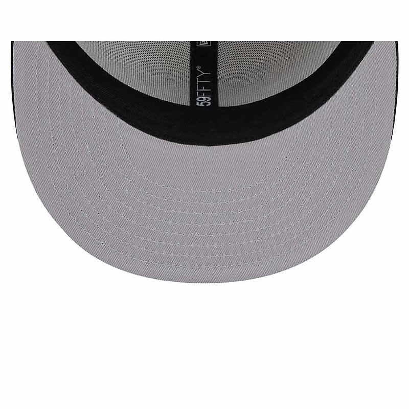 Las Vegas Raiders Two Tone Stone 60th Anniversary Patch Gray UV New Era 59FIFTY Fitted Hat