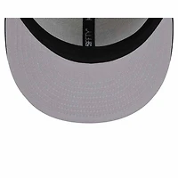 Las Vegas Raiders Two Tone Stone 60th Anniversary Patch Gray UV New Era 59FIFTY Fitted Hat