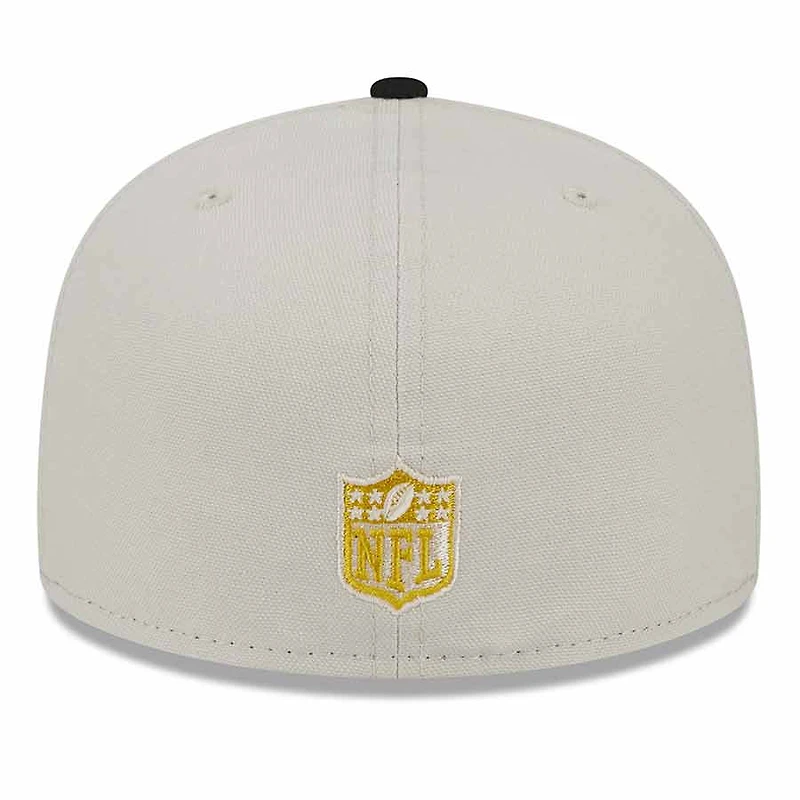 San Francisco 49ers Two Tone Stone 70th Anniversary Patch Gray UV New Era 59FIFTY Fitted Hat