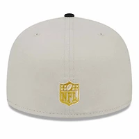 San Francisco 49ers Two Tone Stone 70th Anniversary Patch Gray UV New Era 59FIFTY Fitted Hat