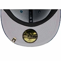 New York Yankees Navy Blue Velvet Visor Clip Gray UV Era 59FIFTY Fitted Hat