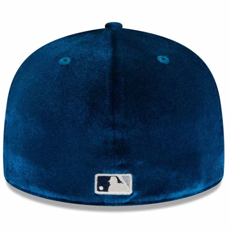 New York Yankees Navy Blue Velvet Visor Clip Gray UV Era 59FIFTY Fitted Hat