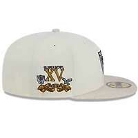 Las Vegas Raiders Match Up Super Bowl XV Patch Dark Green UV New Era 59FIFTY Fitted Hat